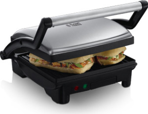 russell hobbs 17888 Bistecchiera Elettrica Doppia Piastra Antiaderente Potenza 1800 Watt - Panini Maker 17888
