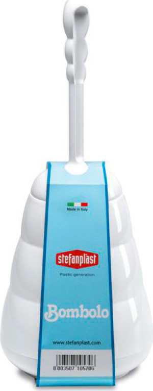 stefanplast 10575 Portascopino Wc Bombolo Bianco H.41 - 10575