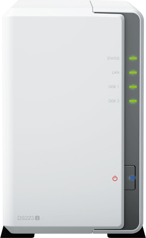 synology Ds223j Server Nas Desktop Collegamento Ethernet Lan Realtek Rtd1619b Sata 3.5"/2.5" 1 Gb Colore Bianco - Ds223j