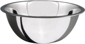 salvinelli Ciofon27 Ciotola Tonda Diametro 27 Cm Fonda In Acciaio Colore Cromo - Ciofon27