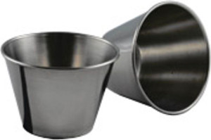 salvinelli Crecar4 Stampo Per Dolci Budino In Acciaio Set 4 Pezzi 7 Cm Monoporzione