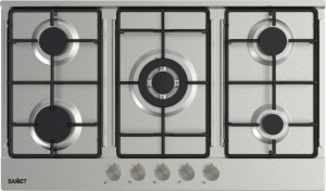 samet Apollo290ix Piano Cottura A Gas 5 Fuochi 90 Cm Materiale Acciaio Inox Colore Inox - Apollo290ix