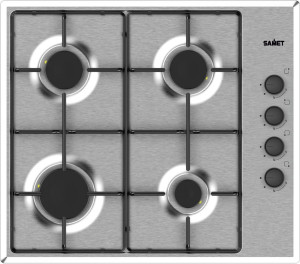 samet Ariane2024 Piano Cottura A Gas 4 Fuochi 60 Cm Materiale Acciaio Inox Colore Inox - Ariane202460ix