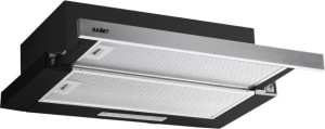 Newslim60samet Cappa Cucina Aspirante Sottopensile Incasso Larghezza 60 Cm Classe D Colore Nero/inox - Newslim60