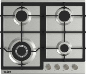 samet Sansone60ix Piano Cottura A Gas 4 Fuochi 60 Cm Materiale Acciaio Inox Colore Inox - Sansone60ix