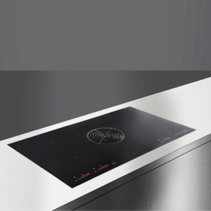 samet Them87akr Piano Cottura A Induzione Con Cappa Integrata 4 Fuochi Larghezza 87 Cm In Acciaio Inox - Pcic870i