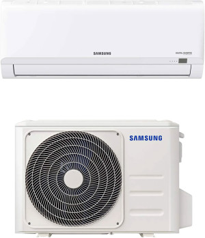 Samsung Ar12txhqbwkneu + Ar12txhqbwkxeu Climatizzatore 12000 Btu Inverter Monosplit Condizionatore Con Pompa Di Calore Classe A++/a R32 (Unità Interna