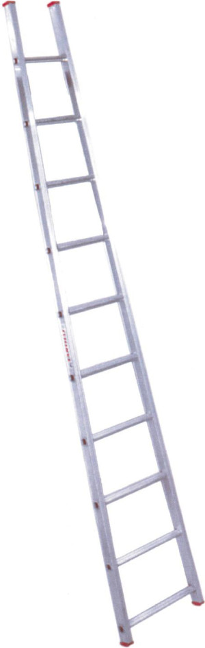 santilli S1100/l 8/1 Scala Alluminio Conica Da Appoggio 8 Gradini Antiscivolo Altezza Cm 225 - S1100/l 8/1