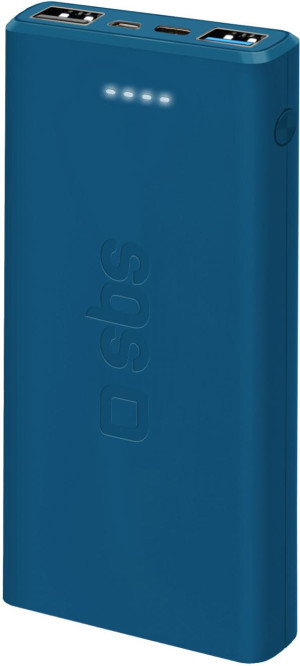 sbs Intelligent Charge Ic Batteria Portatile Polimeri Di Litio (Lipo) 10000 Mah Ciano - Ttbb10000fasta