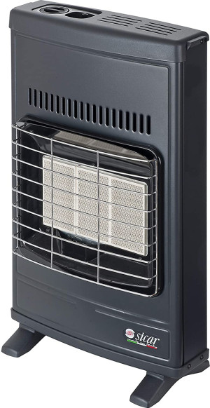 sicar Eco 40 Stufa A Gas Metano Infrarossi Da Parete / Pavimento Potenza 4.2 Kw Colore Grigio - Eco 40