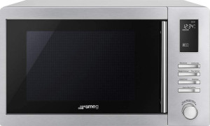 SMEG Moe25x Forno Microonde Combinato Con Grill Capacità 25 Litri Potenza 900 Watt Colore Acciaio - Moe25x