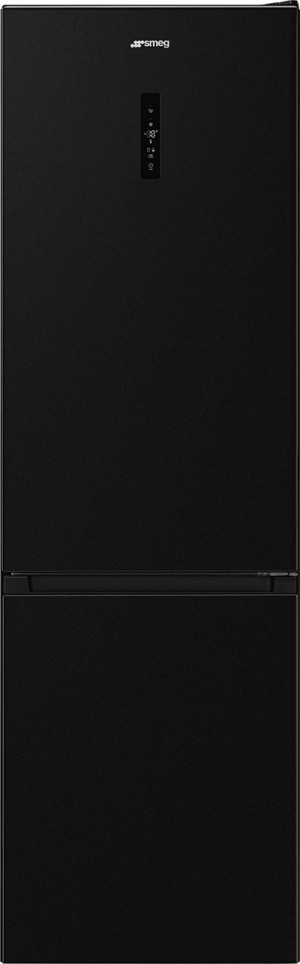 SMEG Rc20kdnd Frigorifero Combinato Capacità 300 Litri Classe Energetica D Raffreddamento No Frost Colore Nero - Rc20kdnd