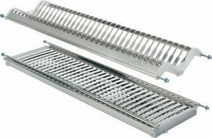 tecnoinox Inoxmatic Scolapiatti Da Incasso Con Raccogli Gocce Per Mobili Pensili Da 90 Cm In Acciaio Inox - Inoxmatic