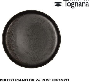 tognana Tg085693 Piatto Piano Cm 26 Rust Bronzo - Tg085693