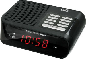 trevi 0082700 Radiosveglia Digitale Am/fm Display Led Funzione Snooze Colore Nero - Rc 827 D - 0082700