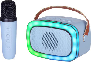 trevi 0xr8a0104 Cassa Bluetooth Portatile Con Microfono Per Karaoke Usb-C Aux Potenza 10w Colore Blu Xr 8a01 Miniparty - 0xr8a0104
