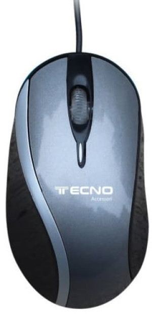 tecno 18.34 Mouse Ottico Usb 1200 Dpi Cavo 120cm Silver Retail Tc-40 - 18.34