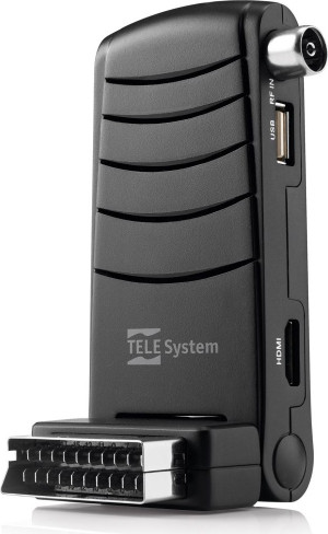telesystem Ts6005 Decoder Digitale Terrestre Dvb-T2 Hevc Mpeg-4 Stealth Telecomando- Ts6005