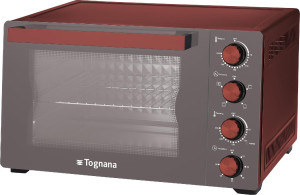 tognana D2dfe02irro Forno Elettrico Ventilato 35 Litri Potenza 16000w Con Grill E Timer Colore Rosso Mela - D2dfe02irro