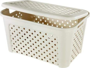 tontarelli 8105407/210 Cesta Portabiancheria 48 Litri Angora Arianna - 8105407210