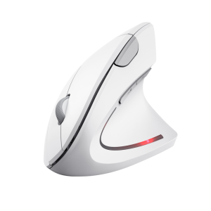 Trust Moutru25132 Mouse Wireless Verticale Ergonomico Usb Ottico 1600 Dpi Con Rotella Colore Bianco - Moutru25132