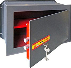 utilia Sw-3 Cassaforte A Muro Incasso In Acciaio Meccanica Con Chiave A Doppia Mappa Mm. 310x195x210 H - Sw-3