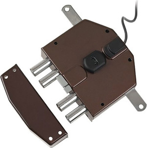 yale Y6823570 Serratura Elettrica Da Applicare Triplice 6823 Dx Cilindro 70 Mm - Y6823570