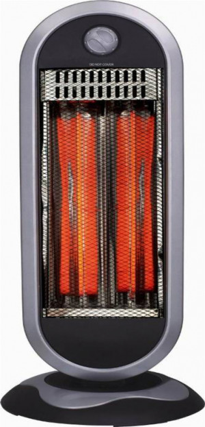 zephir Zcrb901 Stufa Elettrica Al Carbonio Infrarossi Potenza Max 900 Watt Oscillante Colore Grigio - Zcrb901