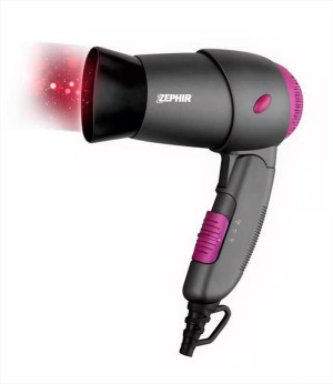 zephir Zhb1200 Phon Da Viaggio Asciugacapelli Pieghevole 1200 Watt - Zhb1200