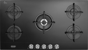 DeLonghi 86nsl590nc Piano Cottura 5 Fuochi A Gas (Wok) Larghezza 90 Cm Colore Nero - 86nsl590nc