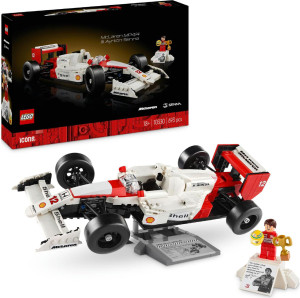 Lego 10330 Icons - Mclaren Mp4/4 E Ayrton Senna Modellino Di Auto Da Corsa Con Minifigure Replica Iconica Monoposto F1 Per Adulti 18+ Anni - 10330