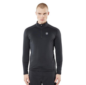 66°North Mens Grettir Zip Neck, Black L