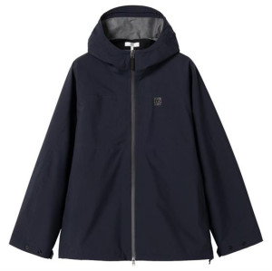 66°North Mens Adalvik Packable Rain Jacket, Dark Eventide L