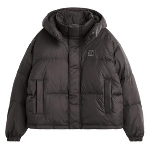 66°North Womens Dyngja Down Cropped Jacket, Licorice