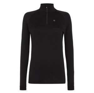 66°North Womens Basar Zip Neck, Black