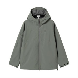 66°North Unisex Adalvik Packable Rain Jacket, Glacial Clay M