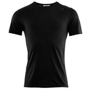 Aclima LightWool Undershirt Tee Mens, Jet Black M