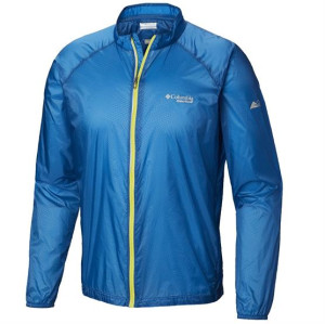 Columbia Sportswear Columbia F.K.T. Wind Jacket Mens, Deep Lagoon Str. 40