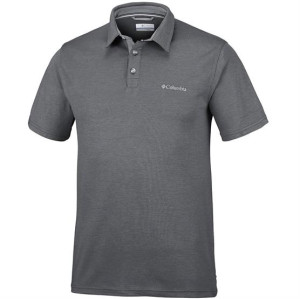 Columbia Sportswear Columbia Nelson Point Polo Mens, Shark M