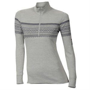 Aclima DesignWool Marius Mock Neck w. Zip Womens, Gräfjell S