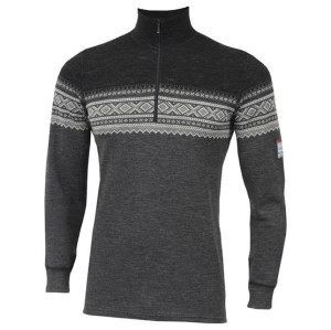 Aclima DesignWool Marius Mock Neck w. Zip Mens, Norefjell M