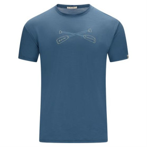 Aclima LightWool Classic Tee Oars Mens, Blue Fusion XL