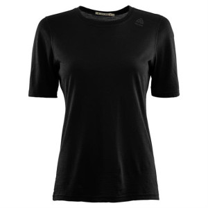 Aclima LightWool Undershirt Tee Womens, Jet Black XS