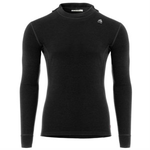 Aclima WarmWool Hoodsweater V2 Mens, Jet Black L