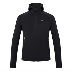 Berghaus Mens Kinetic Powerstretch Hoody, Black / Black XXL