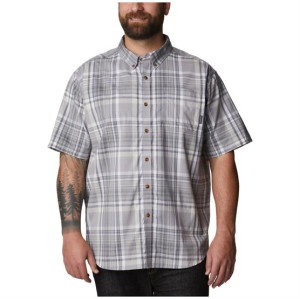 Columbia Sportswear Columbia Rapid Rivers II SS Shirt Mens, Grey Plaid M