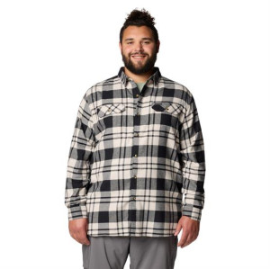 Columbia Sportswear Columbia Flare Gun Stretch Flannel Mens, Black River Crossing Str. 36