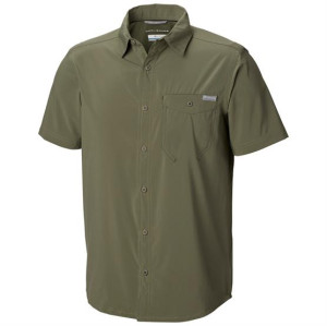 Columbia Sportswear Columbia Triple Canyon Solid S/S Shirt Mens, Cypress L