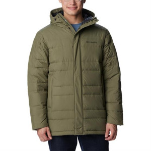 Columbia Sportswear Columbia Saltzman Down Parka Mens, Stone Green M