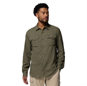 Columbia Sportswear Columbia Silver Ridge Utility II LS Shirt Mens, Stone Green